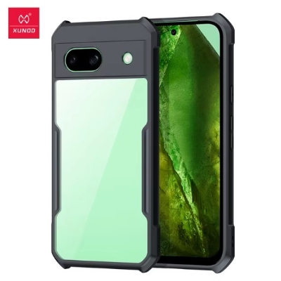 Picture of Xundd [ Google Pixel 8A ] Beatle Clear Hybrid Shock Proof Armor Case for Google Pixel 8A Smart Phone Back Case - Black
