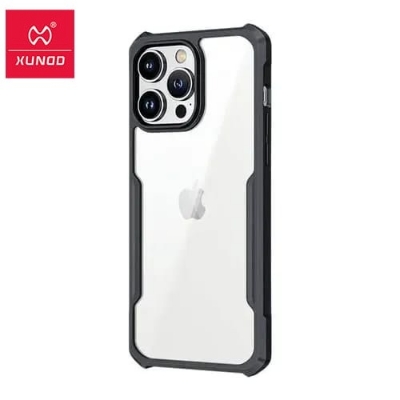 Picture of Brand Cover "Xundd" For ( iPhone 16 Pro ) For iPhone 16 Pro Case Airbag Shockproof Shell Camera Full Protect Back Transparent Cover- Black