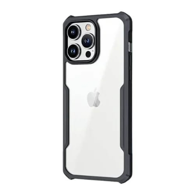 Picture of Brand Cover "Xundd" For ( iPhone 16 Pro ) For iPhone 16 Pro Case Airbag Shockproof Shell Camera Full Protect Back Transparent Cover- Black