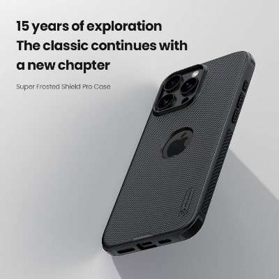 Picture of Nillkin ( iPhone 16 Pro Max 6.9" ) Super Frosted Shield Pro Matte cover case for Apple iPhone 16 Pro Max 6.9" (with LOGO cut) - Black