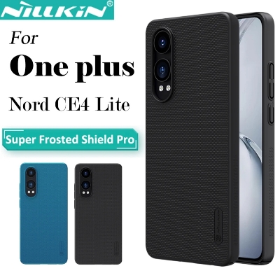 Picture of Nillkin ( OnePlus Nord CE4 Lite ) Super Frosted Shield Matte cover case for OnePlus Nord CE4 Lite,  Oppo K12x Smart Phone Back Case- Black