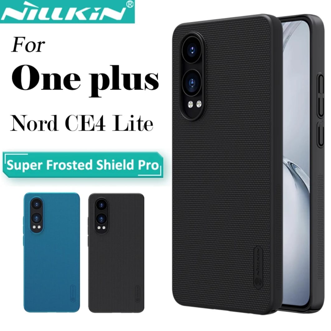 Picture of Nillkin ( OnePlus Nord CE4 Lite ) Super Frosted Shield Matte cover case for OnePlus Nord CE4 Lite,  Oppo K12x Smart Phone Back Case- Black