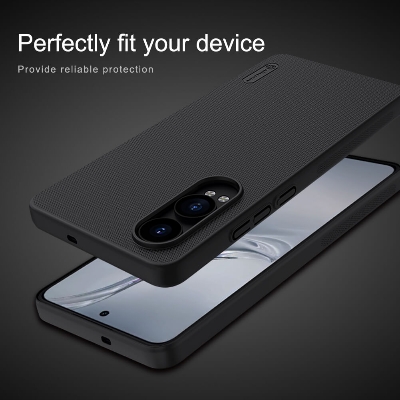 Picture of Nillkin ( OnePlus Nord CE4 Lite ) Super Frosted Shield Matte cover case for OnePlus Nord CE4 Lite,  Oppo K12x Smart Phone Back Case- Black
