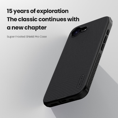 Picture of Nillkin Super Frosted Shield Pro Matte Cover Case for Apple iPhone 16e (iPhone SE 2025, iPhone SE 4) - Black