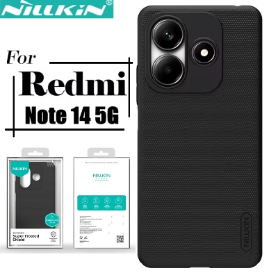 Picture of Nillkin  ( Xiaomi Note 14 5G ) Super Frosted Shield Pro Matte cover case for Xiaomi Note 14 5G Smart Phone Back Cover Case - Black