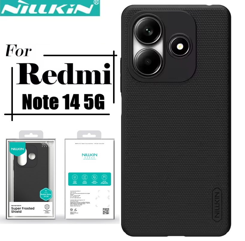 Picture of Nillkin  ( Xiaomi Note 14 5G ) Super Frosted Shield Pro Matte cover case for Xiaomi Note 14 5G Smart Phone Back Cover Case - Black