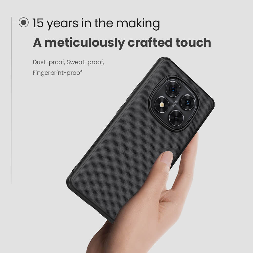 Picture of Nillkin ( Redmi Note 14 Pro Plus ) Super Frosted Shield Pro Matte Case for Xiaomi Redmi Note 14 Pro Plus, Black, TPU and PC Protection, Anti Fingerprint, Dust Proof, Wear Resistant