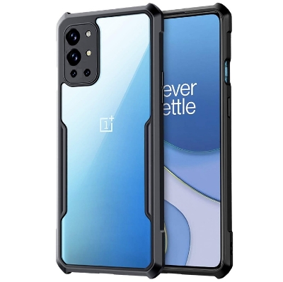 Picture of Brand Cover "Xundd" for  ( 1+9R ) Shockproof Bumper Case Phone Cover For OnePlus 9R Smart Phone Back Cover Case -  Black & Transperent