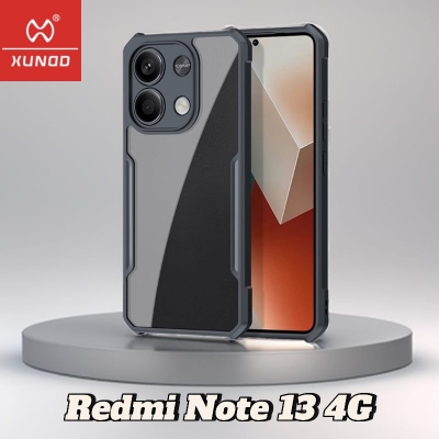 Picture of Xundd" for ( Redmi Note 13 4G (INT) ) Xundd Protective Transparent Airbag Bumper Phone Case For Redmi Note 13 4G (INT) Back Cover - Black