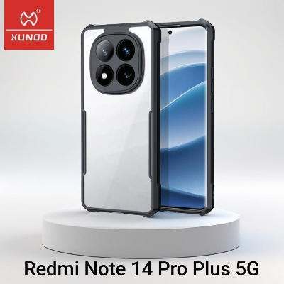 Picture of ( Redmi Note 14 Pro+ 5G ) Brand Cover " Xundd " Case For Xiaomi Redmi Note 14 Pro Plus 5G Airbag Shockproof Shell Camera Protection Back Transparent Coverr  - Black
