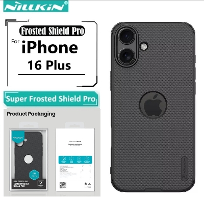 Picture of Nillkin ( iPhone 16+ ) Super Frosted Shield Pro Matte cover case for Apple iPhone 16 Plus 6.7" (with LOGO cut) - Black