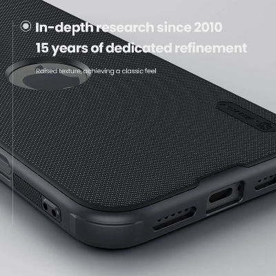 Picture of Nillkin ( iPhone 16 ) Super Frosted Shield Pro Matte cover case for Apple iPhone 16 6.1" (with LOGO cut) - Black