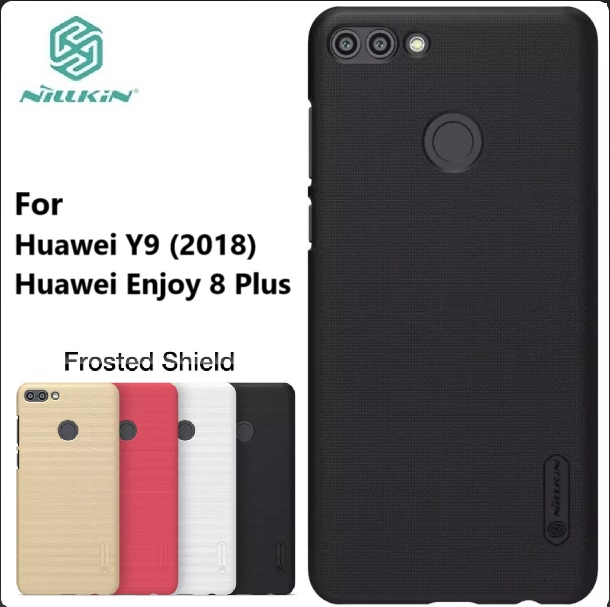 Picture of Nillkin [ Huawei Y9 (2018) } Super Frosted Shield Matte cover case for Huawei Y9 (2018) / Huawei Enjoy 8 Plus Smartphone Back Case Cover - Black