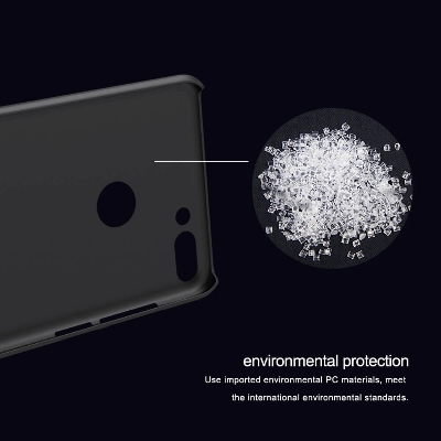 Picture of Nillkin [ Huawei Y9 (2018) } Super Frosted Shield Matte cover case for Huawei Y9 (2018) / Huawei Enjoy 8 Plus Smartphone Back Case Cover - Black