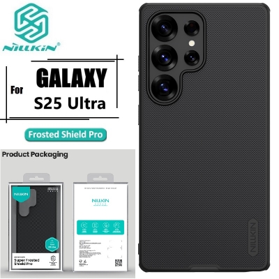 Picture of Nillkin Super Frosted Shield Pro Case for Galaxy S25 Ultra - Dust/Sweat/Fingerprint-Proof Protective Cover in Matte Black