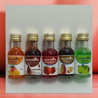 Picture of Redman ( 5 Pcs ) Combo Food Flavour / Essence Set ( Mango + Strawbrry + Lemon + Chocolate + Vanilla - 5 Pieces / 28ml Per Piece REDMAN