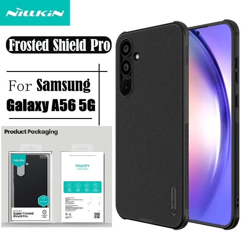 Picture of ( Galaxy A56 5G ) Nillkin for Samsung Galaxy A56 5G Case Super Frosted Shield Ultra-Thin Soft Edge Protection Back Cover for Samsung A56 5G Case - Black