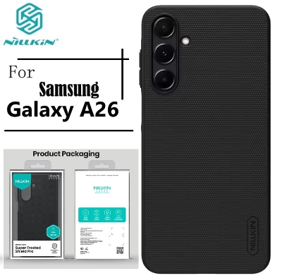 Picture of Samsung Galaxy A26 5G Nillkin Super Frosted Shield Pro Matte cover case for Samsung Galaxy A26 5G Smartphone Back Cover Case - Black
