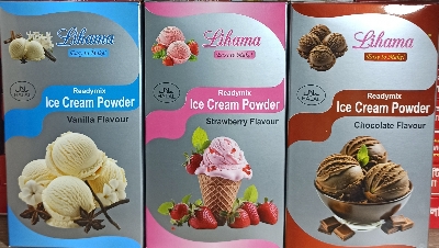 Picture of Lihama Ready Mix Special Ice Cream Powder For Business Pack With Combo  Chocolate, Strawberry , Venially  - 500gm x 3 = 1.5 Kg