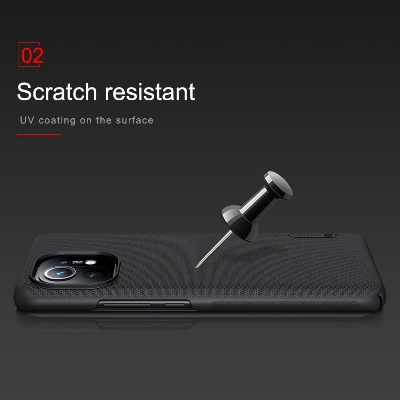 Picture of Nillkin  (Mi 11) Super Frosted Shield Matte cover case for Xiaomi Mi11 Smart Phone Back Cover Case - Black