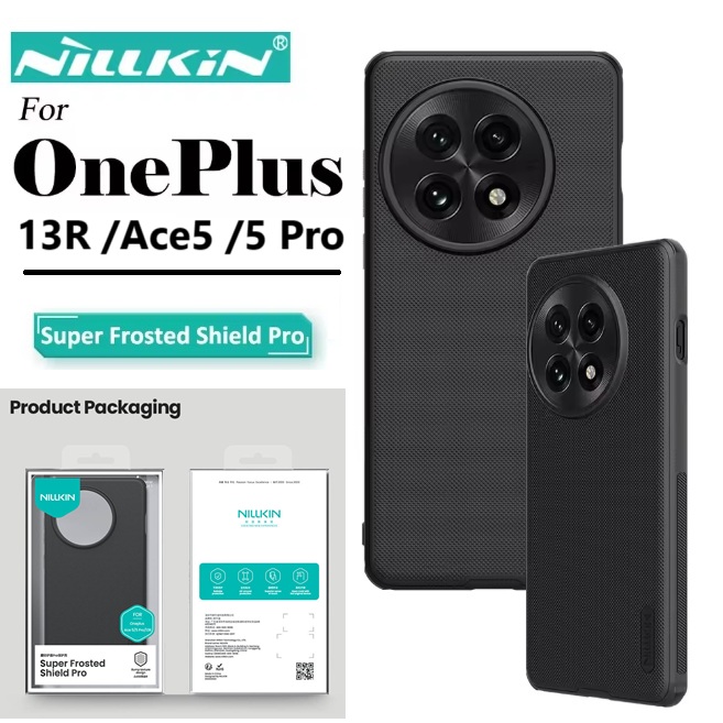 Picture of Nillkin ( 1+13R ) Super Frosted Shield Pro Matte cover case for OnePlus Ace 5, OnePlus Ace 5 Pro, OnePlus 13R - Black