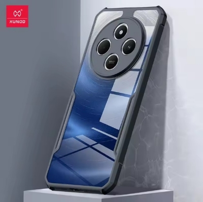 Picture of Xiaomi Redmi 14C 4G Case XUNDD Airbags Shockproof Transparent PC+TPU Camera Protection Cover For Redmi 14 C - Black