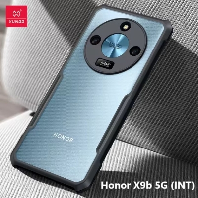 Picture of XUNDD CASE For Honor X9b 5G ( INT ) Phone Case Air-bag Anti Drop Anti Scratch Protective Covers Shockproof Protection Miltary Grade Black Bumper Case Airbags Shockproof Protective Transparent Back Cover - Black