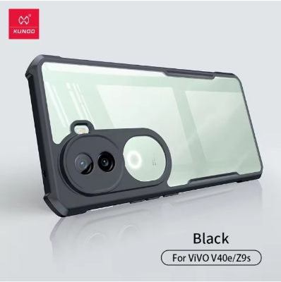 Picture of Xunnd case For Vivo V40e 5G / iQOO Z9s 5G / Xundd Transparent Phone Cover Shockproof Bumper Protective Case - Black