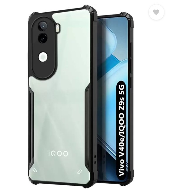 Picture of Xunnd case For Vivo V40e 5G / iQOO Z9s 5G / Xundd Transparent Phone Cover Shockproof Bumper Protective Case - Black