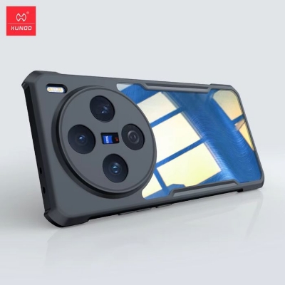Picture of Xundd For VIVO X200 Back Case 360° Rotatable Airbag Anti-fall Camera Protect TPC & Acrylic Back Cover - Black