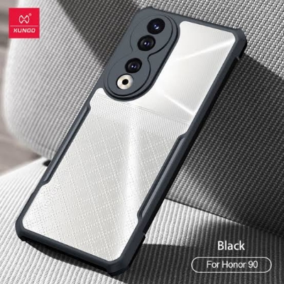 Picture of Xundd (  Honor 90 ) Beatle Clear Hybrid Shock Proof Armor Case for  Honor 90 Smartphone Xundd Back Case - Black