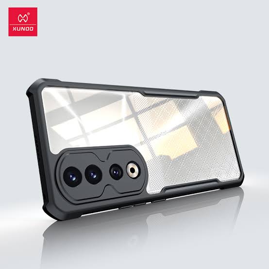 Picture of Xundd (  Honor 90 ) Beatle Clear Hybrid Shock Proof Armor Case for  Honor 90 Smartphone Xundd Back Case - Black