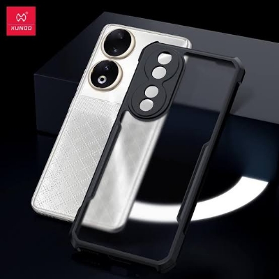 Picture of Xundd (  Honor 90 ) Beatle Clear Hybrid Shock Proof Armor Case for  Honor 90 Smartphone Xundd Back Case - Black