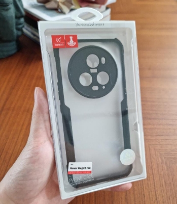 Picture of Xundd ( Honor Magic 5 Pro ) Beatle Clear Hybrid Shock Proof Armor Case for Honor Magic 5 Pro Smartphone Xundd Back Case - Black