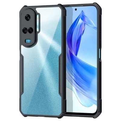 Picture of Xundd ( Honor 90 Lite ) Beatle Clear Hybrid Shock Proof Armor Case for Honor 90 Lite Smartphone Xundd Back Case - Black