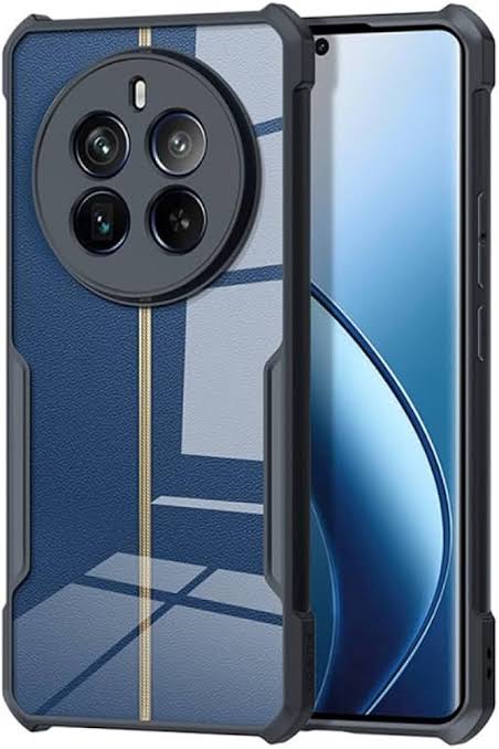 Picture of Xundd ( Realme 12 Pro ) Beatle Clear Hybrid Shock Proof Armor Case for Realme 12 Pro Smartphone Xundd Back Case - Black