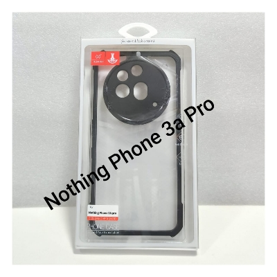 Picture of Xundd ( Nothing Phone 3a Pro ) Beatle Clear Hybrid Shock Proof Armor Case for Nothing Phone 3a Pro Smartphone Xundd Back Case - Black