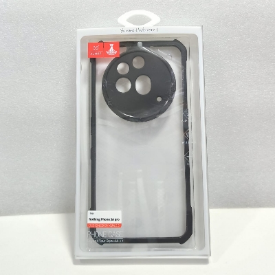 Picture of Xundd ( Nothing Phone 3a Pro ) Beatle Clear Hybrid Shock Proof Armor Case for Nothing Phone 3a Pro Smartphone Xundd Back Case - Black