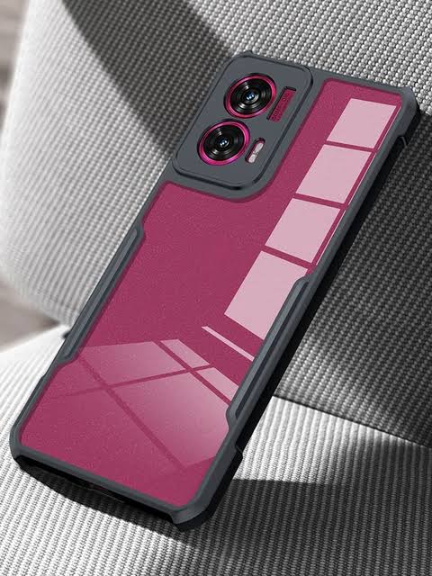 Picture of Xundd ( Motorola Edge 50 Fusion ) Beatle Clear Hybrid Shock Proof Armor Case for Motorola Edge 50 Fusion Smartphone Xundd Back Case - Black