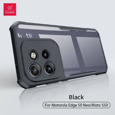 Picture of Xundd ( Motorola Edge 50 neo ) Beatle Clear Hybrid Shock Proof Armor Case for Motorola Edge 50 neo  Smartphone Xundd Back Case - Black