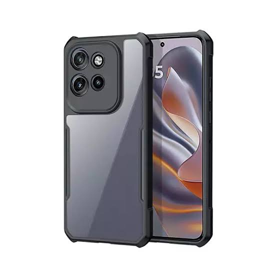 Picture of Xundd ( Motorola Edge 50 neo ) Beatle Clear Hybrid Shock Proof Armor Case for Motorola Edge 50 neo  Smartphone Xundd Back Case - Black