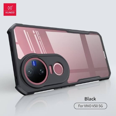 Picture of Xundd ( Vivo V50 / V50E ) Beatle Clear Hybrid Shock Proof Armor Case for Vivo V50 / V50E Smartphone Xundd Back Case - Black