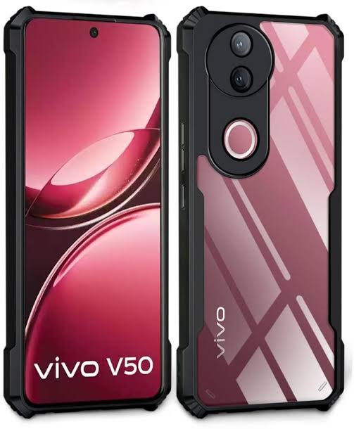 Picture of Xundd ( Vivo V50 / V50E ) Beatle Clear Hybrid Shock Proof Armor Case for Vivo V50 / V50E Smartphone Xundd Back Case - Black