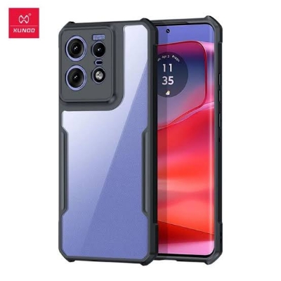 Picture of Xundd ( Motorola Edge 50 Pro ) Beatle Clear Hybrid Shock Proof Armor Case for Motorola Edge 50 Pro Smartphone Xundd Back Case - Black