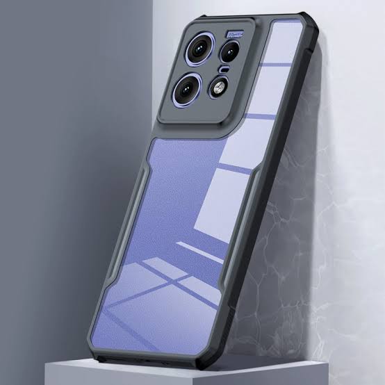 Picture of Xundd ( Motorola Edge 50 Pro ) Beatle Clear Hybrid Shock Proof Armor Case for Motorola Edge 50 Pro Smartphone Xundd Back Case - Black