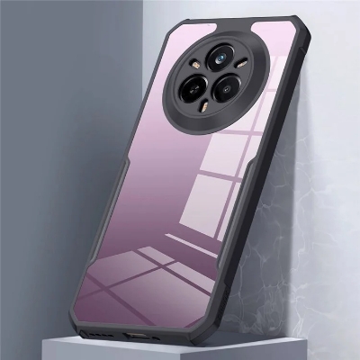 Picture of Xundd ( Realme 14 Pro ) Beatle Clear Hybrid Shock Proof Armor Case for Realme 14 Pro Smartphone Xundd Back Case - Black
