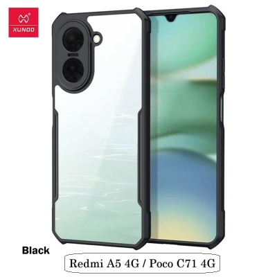 Picture of XUNDD Case For Xiaomi Redmi A5 4G / Poco C71 4G Case Air-bag Anti Drop Anti Scratch Protective Covers Shockproof Protection Case - Black