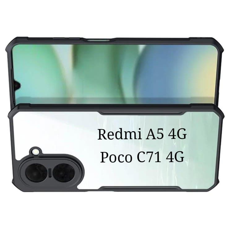 Picture of XUNDD Case For Xiaomi Redmi A5 4G / Poco C71 4G Case Air-bag Anti Drop Anti Scratch Protective Covers Shockproof Protection Case - Black