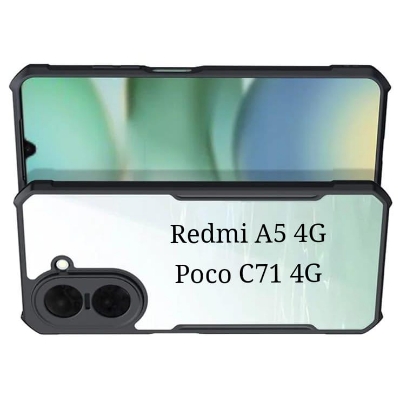 Picture of XUNDD Case For Xiaomi Redmi A5 4G / Poco C71 4G Case Air-bag Anti Drop Anti Scratch Protective Covers Shockproof Protection Case - Black