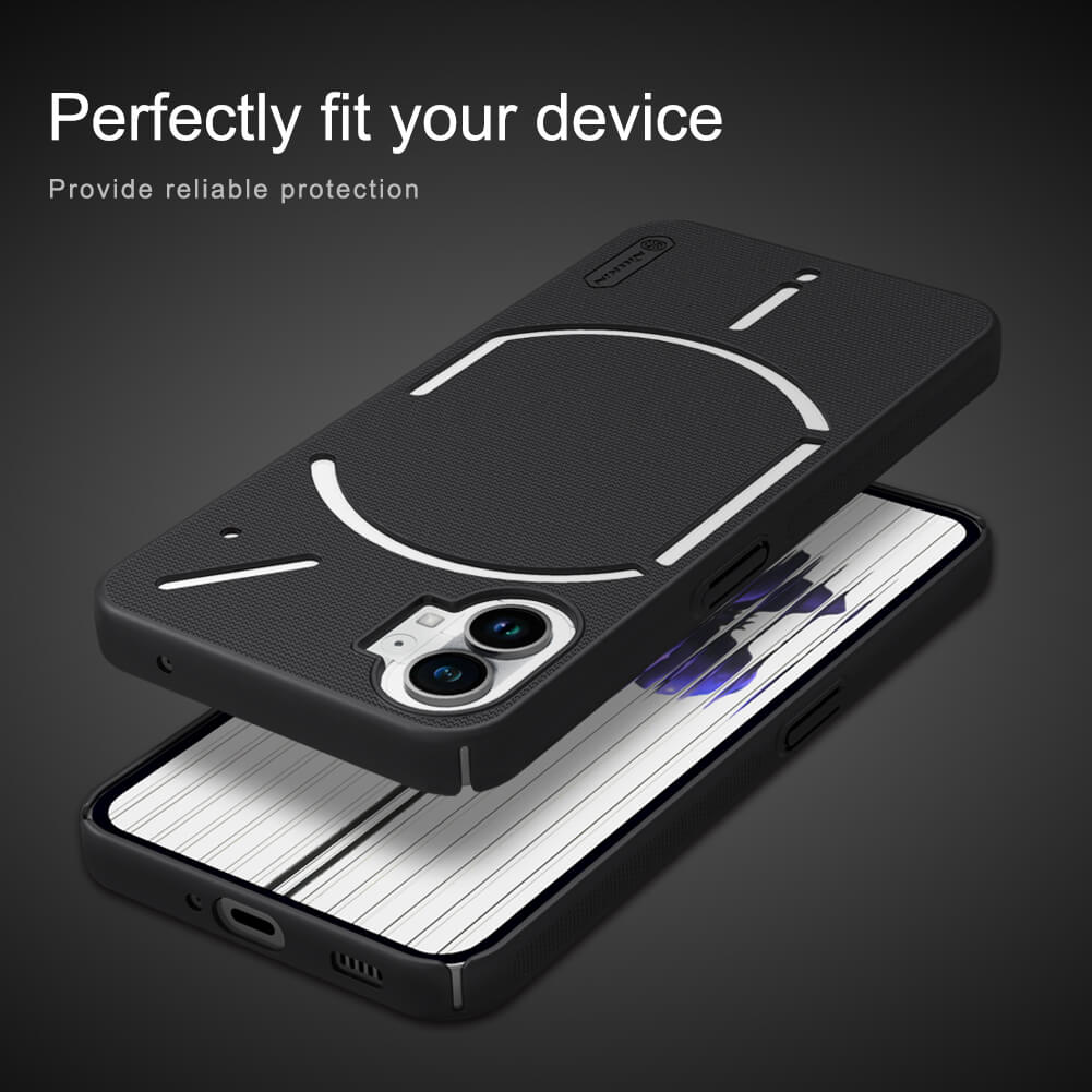 Picture of Nillkin ( Nothing Phone 1 ) Super Frosted Shield Matte cover case for Nothing Phone One (Phone 1) Smartphone Back Cover Case - Black